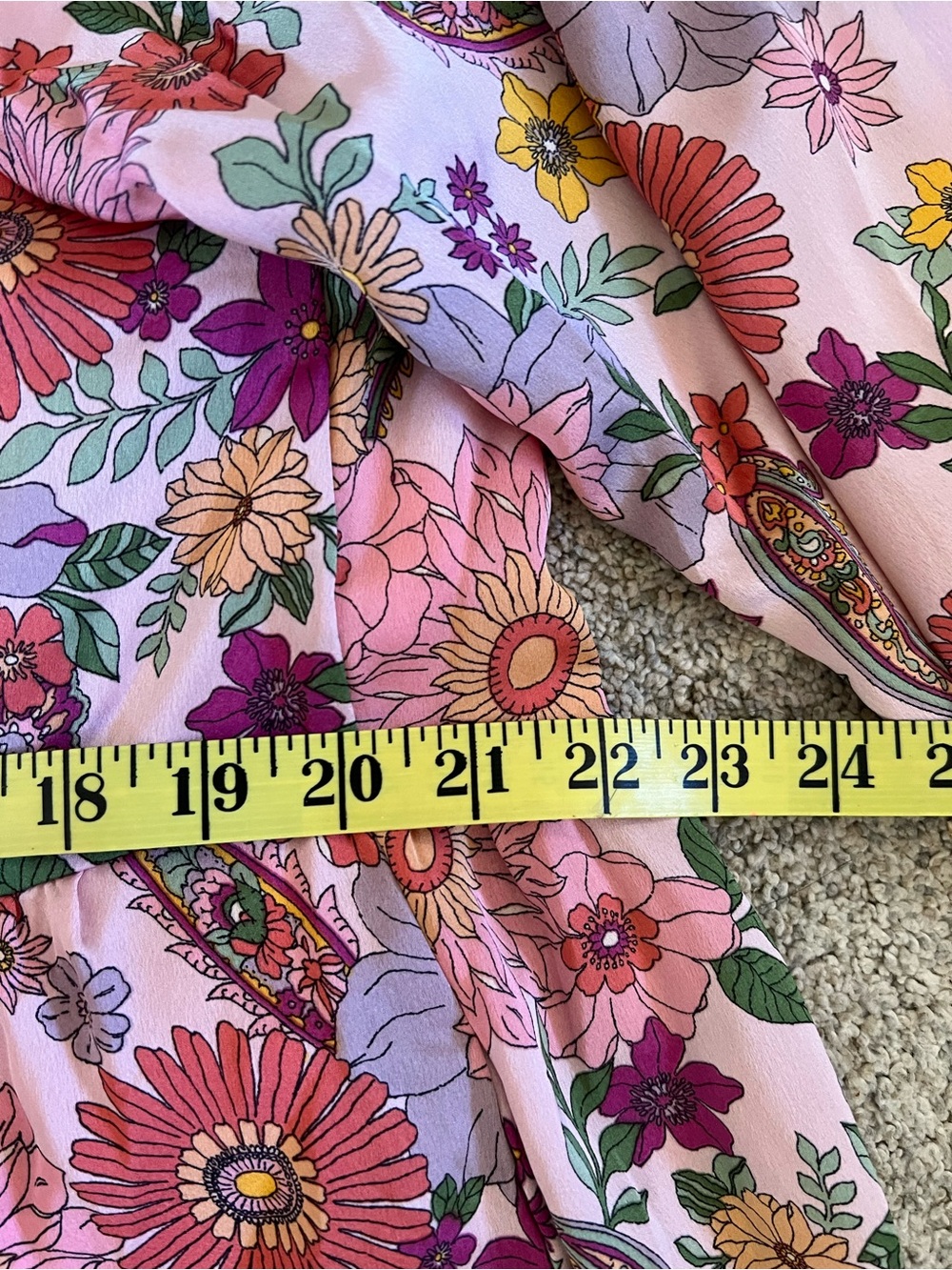 &merci Indie Floral Paisley Cottagecore Feminine Button Down Dress NWT size M - Picture 9 of 9